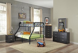 Twin/Full Bunk Bed & Mattresses