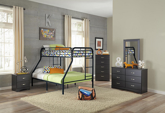 Twin/Full Bunk Bed & Mattresses