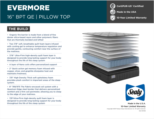 16" EverMore Deluxe Full Mattress