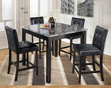 Maysville Black Square Counter Table Set