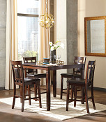 Bennox Brown 5 Pc. Counter Height D...