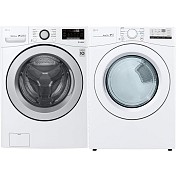                                                              							LG Front Load Laundry Combo - White
                                                            						 