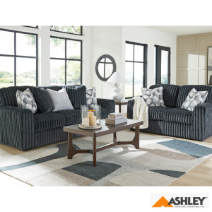 Midnight Gunmetal Sofa & Loveseat