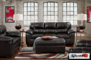 Austin Black Sofa & Loveseat