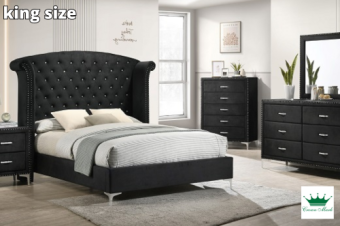 Lucinda Black King Bedroom Set