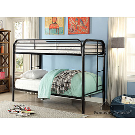 Twin/Twin Bunk Bed with Mattresses