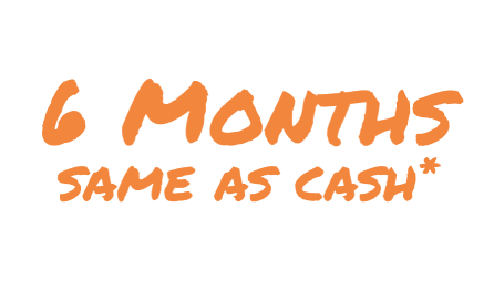 It's time to celebrate! 6 months same as cash. Check your email for your coupon!