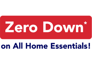 You've won! zero down on all home essentials! Check your email for your coupon then come to the store ro redeem!