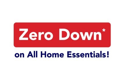 You've won! zero down on all home essentials! Check your email for your coupon then come to the store ro redeem!