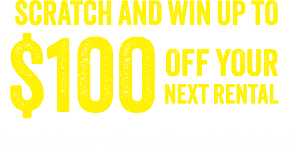 Scratch and win u to 50% off your 1st payment.