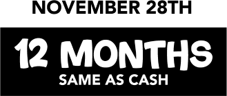 November 28th 12 motnhs same as cash