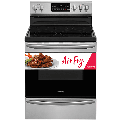 Smooth Top with Air Fry Stainless Steel